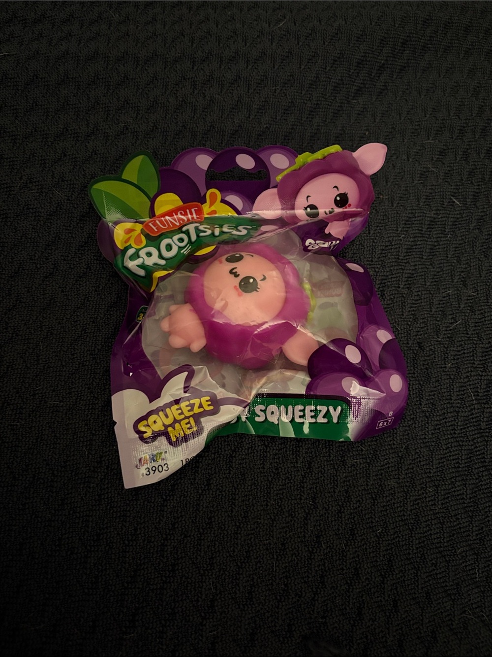 Frootsies Squeezy Purple Plush Squishy Toy - Funshie Collection
